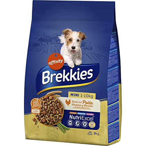 BREKKIES Mini-Futtermittel für erwachsene Hunde, Mini-Größe mit Huhn, Gemüse und Getreide, 3 kg von GOOD4YOU
