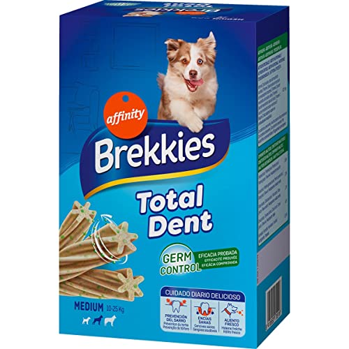 BREKKIES Total Dent Stick für mittelgroße Hunde, um schlechten Atem und Zahnstein zu verhindern, Box 720 g von GOOD4YOU