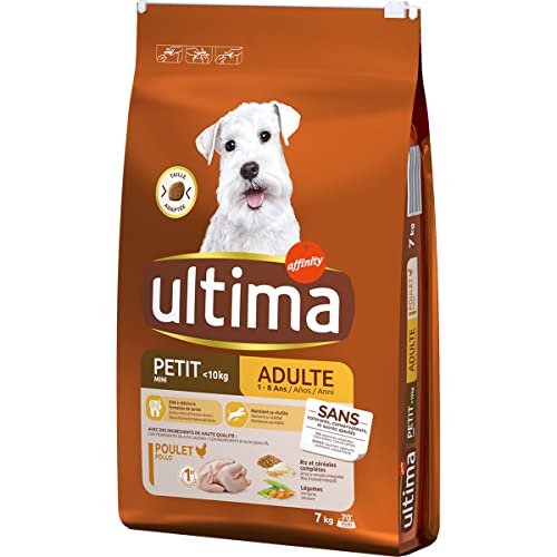 Ultima Mini Adult Hundefutter für erwachsene Hunde von 1-8 Jahren Mini 1-10 kg Beutel 7 kg mit Huhn Reis und Vollkorn von GOOD4YOU