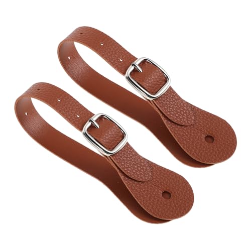 GOOHOCHY 2 Stück Verstellbare Reitsporenriemen aus Strapazierfähigem Kunstleder Leichte Komfortable Pferdeausrüstung für Damen und Herren Praktische Langlebige Western Reitzubehör GOOHOCHY 2 Stück Verstellbare Reitsporenriemen aus Strapazierfähigem Kunstleder Leichte Komfortable Pferdeausrüstung für Damen und Herren Praktische Langlebige Western Reitzubehör von GOOHOCHY