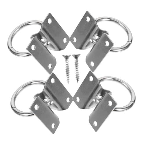 GOOHOCHY 4Stücke Krawattenring für Pferde Hochwertige Anbinderinge mit Augenschrauben Vielseitig Einsetzbar für Sicheres Binden Stall und Außenbereich Langlebig GOOHOCHY 4Stücke Krawattenring für Pferde Hochwertige Anbinderinge mit Augenschrauben Vielseitig Einsetzbar für Sicheres Binden Stall und Außenbereich Langlebig von GOOHOCHY