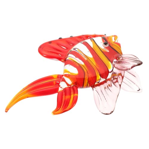 GOOHOCHY Glas Fisch Figur Dekoration Buntglas Ornament Handwerk Seefisch Design Home Decor Schrank Schreibtisch von GOOHOCHY