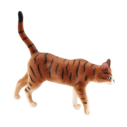 GOOHOCHY Katzenspielzeug Aus Kunststoff Bezaubernde Katzenfigur Simuliertes Katzenmodell Für Dekoration Und Spiel von GOOHOCHY