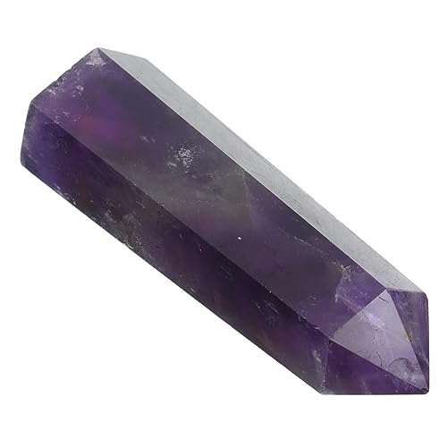 GOOHOCHY Chakra-Edelsteine Heilkristalle Zauberstäbe Taschenkristalle Dekorative Kristallsäule Zarter Stein Geschenk Aus Kristallstein Kunsthandwerk Büro Natürlich Amethyst Meditationsstein von GOOHOCHY