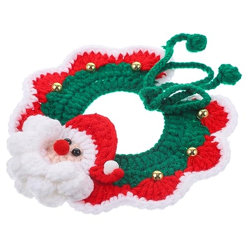 GOOHOCHY Plüsch Hallo Haustier Katze Stilvoll Weihnachtskleidung für Hunde Dackel tierische bescherung weihnachtsmotiv Hund Weihnachtsschal Haustier dekoratives Accessoire Milch Baumwolle von GOOHOCHY