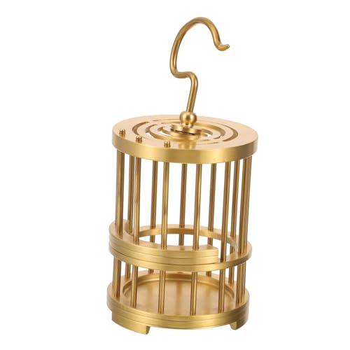 GOOHOCHY Vintage Hängevogelkäfig aus Reinem Messing Geräumiger Kleintierkäfig mit Sicherem Türverschluss Dekoratives Hängendes Käfigornament für Vögel und Kleine Haustiere Stilvolles GOOHOCHY Vintage Hängevogelkäfig aus Reinem Messing Geräumiger Kleintierkäfig mit Sicherem Türverschluss Dekoratives Hängendes Käfigornament für Vögel und Kleine Haustiere Stilvolles von GOOHOCHY