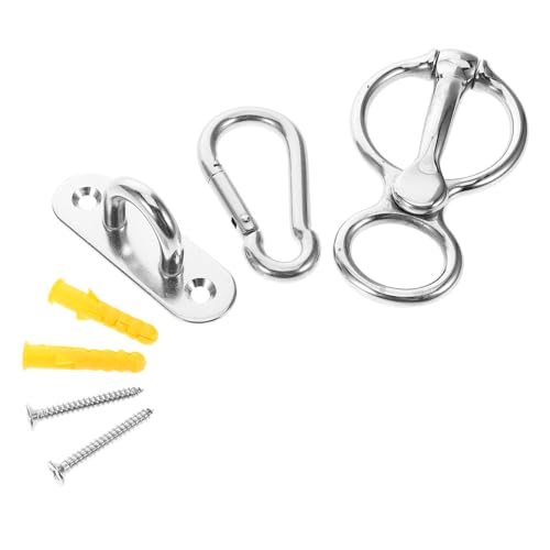 GOOHOCHY Zurrgurte für Pferdeanhänger Pferdeausstattung Pferdetraining Pferdegesundheit Pferde Training Pferdepflege Pferdegebiss Pferdegeschirr Western Pferdekessel Rostfreier Stahl Silver von GOOHOCHY