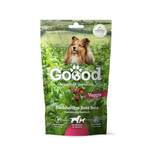 Goood 61148 – Adult – Trainings-Gooodies Rote Bete - Leckerli für ausgewachsene Hunde – vegane Hunde-Snacks - 70g Inhalt von GOOOD