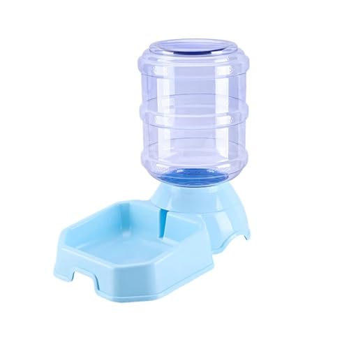 3,8 L Hund Schüssel Hund Wasser Dispenser Automatische Futternäpfe Haustier Waterer Feeder Schüssel for Hund Katze Große Kapazität Katze Wasser Brunnen (Size : Blue Water) von GOPEO