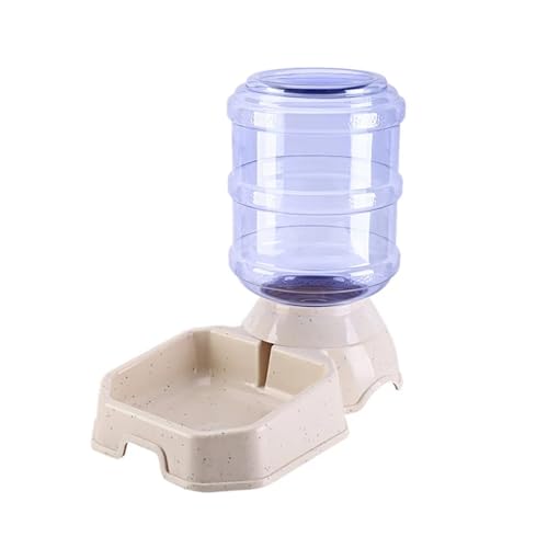 3,8 L Hund Schüssel Hund Wasser Dispenser Automatische Futternäpfe Haustier Waterer Feeder Schüssel for Hund Katze Große Kapazität Katze Wasser Brunnen (Size : White Water) von GOPEO