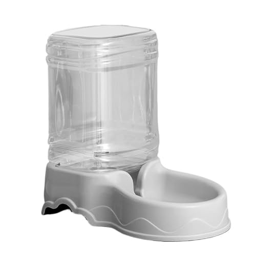 Automatischer Hundefutterspender, Hohe Kapazität, Tiernahrungsnapf, Schwerkraft-Wasserspender, Futternapf for Hunde Und Katzen, 3,8 L, Hundezubehör (Size : 3.5L Waterer-01) von GOPEO