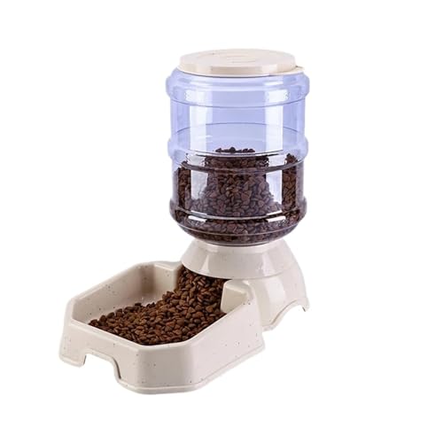 Automatischer Hundefutterspender, Hohe Kapazität, Tiernahrungsnapf, Schwerkraft-Wasserspender, Futternapf for Hunde Und Katzen, 3,8 L, Hundezubehör (Size : 3.8L Feeder3) von GOPEO