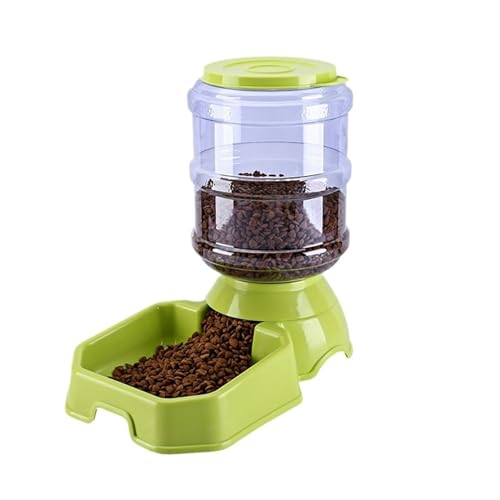 Automatischer Hundefutterspender, Hohe Kapazität, Tiernahrungsnapf, Schwerkraft-Wasserspender, Futternapf for Hunde Und Katzen, 3,8 L, Hundezubehör (Size : 3.8L Feeder5) von GOPEO