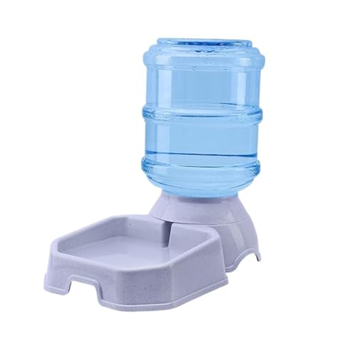 Automatischer Hundefutterspender, Hohe Kapazität, Tiernahrungsnapf, Schwerkraft-Wasserspender, Futternapf for Hunde Und Katzen, 3,8 L, Hundezubehör (Size : 3.8L Waterer4) von GOPEO