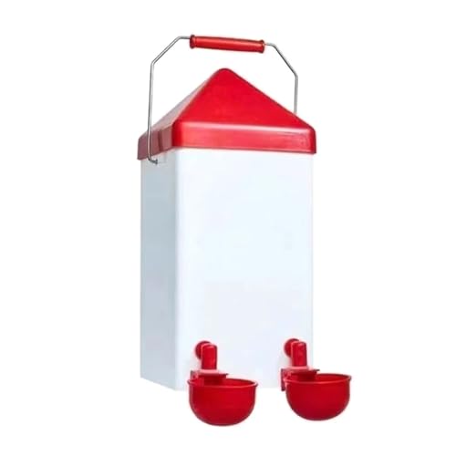 Geflügel-Wasserspender, Futtereimer/Wasserbehälter, Tränken for Hühner (Size : Feeding Bucket) von GOPEO