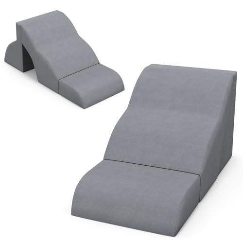 GOPLUS 3-stufige Hundetreppe, Hundestufe mit waschbarem Bezug und Reißverschluss & Fusselrolle für Hunde und Katzen, Haustiertreppe für hohe Sofas & Betts, Grau GOPLUS 3-stufige Hundetreppe, Hundestufe mit waschbarem Bezug und Reißverschluss & Fusselrolle für Hunde und Katzen, Haustiertreppe für hohe Sofas & Betts, Grau von GOPLUS