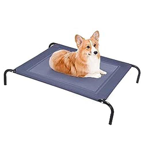 GOPLUS Hundebett Metall, Haustierbett Garten, Hundeliege Katzenbett Katzenliege Haustierbett Hundesofa Schlafplatz Haustier Liegeplatz Draußen (110x80x18cm) von GOPLUS