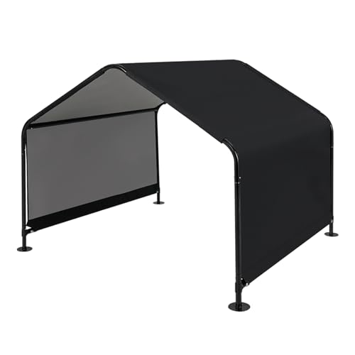 GOPLUS Hundehütte Outdoor, Schutzzelt für Hunde, Haustierzelt für kleine bis große Tiere, wasserabweisendes Hundezelt mit stabilem Metallrahmen & Heringen, 129 x 123,5 x 99 cm, Schwarz GOPLUS Hundehütte Outdoor, Schutzzelt für Hunde, Haustierzelt für kleine bis große Tiere, wasserabweisendes Hundezelt mit stabilem Metallrahmen & Heringen, 129 x 123,5 x 99 cm, Schwarz von GOPLUS