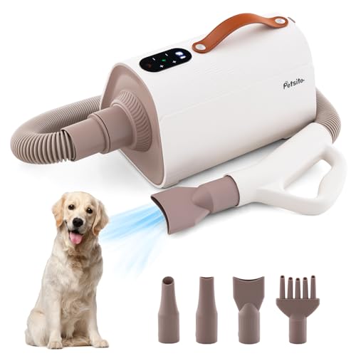 GOPLUS Hundetrockner mit 4 Düsen & Schlauch, 1700W Professioneller Haartrockner mit einstellbare Geschwindigkeit, Temperatur & Negative Ionenfunktion, Geräuscharmer Hundefön fur große/mittlere/kleine GOPLUS Hundetrockner mit 4 Düsen & Schlauch, 1700W Professioneller Haartrockner mit einstellbare Geschwindigkeit, Temperatur & Negative Ionenfunktion, Geräuscharmer Hundefön fur große/mittlere/kleine von GOPLUS
