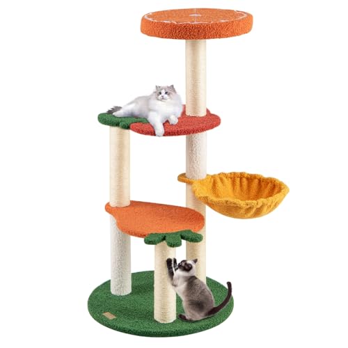 GOPLUS Klein Katzenturm, Obstthema Katzenaktivitätszentrum mit Fruchtstil-Plattformen, weich gepolsterter Sitz, Sisal-Kratzpfosten & drehbarer Seitenkorb, Indoor-Katzenmöbel für Katzen &Kätzchen GOPLUS Klein Katzenturm, Obstthema Katzenaktivitätszentrum mit Fruchtstil-Plattformen, weich gepolsterter Sitz, Sisal-Kratzpfosten & drehbarer Seitenkorb, Indoor-Katzenmöbel für Katzen &Kätzchen von GOPLUS