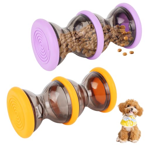 2 Stück Hundespielzeug Intelligenz, Interaktives Hundespielzeug, Slow Feeder Für Hunde Zur Verbesserung Der Verdauung, Hundezubehör Für Kleine Und Mittelgroße Hunde (Farben, Die Hunde Sehen Können) von GOTDYBST