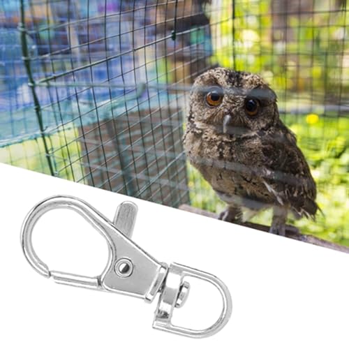 GOTOTOP 12 Stück Vogelkäfigschlösser, Metall Haustier Käfig Türschloss Haken Clip verhindern Klauenauslöser Öffnen Vogelkäfig Zubehör GOTOTOP 12 Stück Vogelkäfigschlösser, Metall Haustier Käfig Türschloss Haken Clip verhindern Klauenauslöser Öffnen Vogelkäfig Zubehör von GOTOTOP