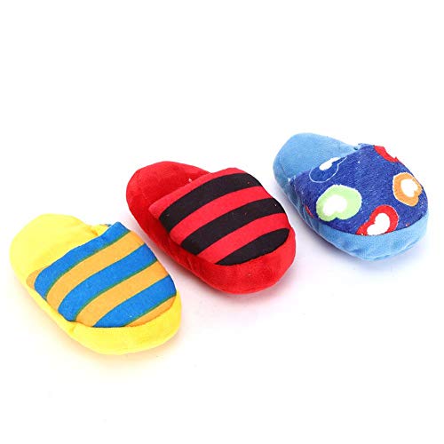 GOTOTOP 3 PCS Pet Hunde Kauspielzeug für Kauer Plüsch klingendes Spielzeug,Slipper-Form Zähne Reinigungsschutz Kauen Bissbeständiges Backenzahnspielzeug GOTOTOP 3 PCS Pet Hunde Kauspielzeug für Kauer Plüsch klingendes Spielzeug,Slipper-Form Zähne Reinigungsschutz Kauen Bissbeständiges Backenzahnspielzeug von GOTOTOP