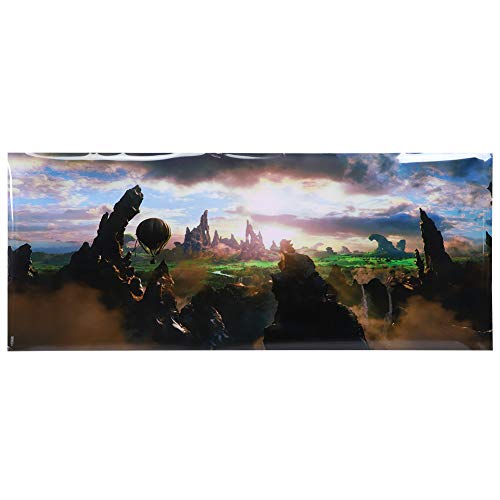 GOTOTOP Aquarium Hintergrund Poster, PVC Sonnenuntergang Heißluftballon Hintergrund 3D wasserdicht Klebstoff Tapete Aufkleber Hintergründe Dekoration für Aquarium Aquarium(91 * 50cm) von GOTOTOP