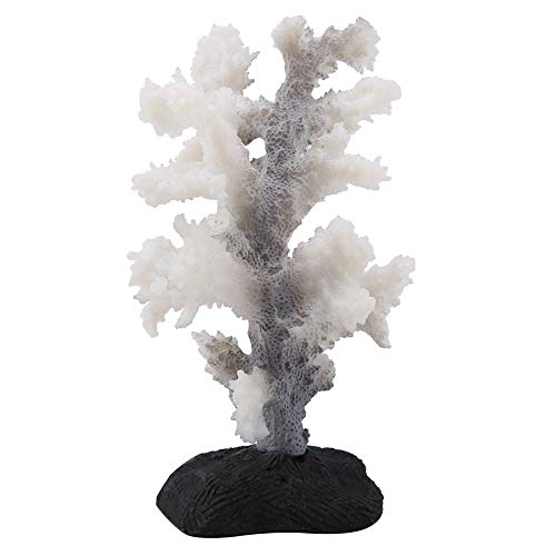 GOTOTOP Aquarium Ornament Künstliche Koralle, Aquarium Simulation Silikon Leuchtende Koralle Künstliche Bionische Pflanzen für Aquarium Landschaftsbauzubehör(Grau) von GOTOTOP