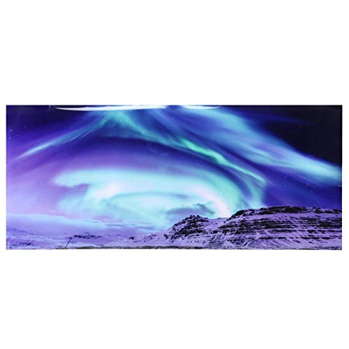 GOTOTOP Aquarium Poster, Schnee Aurora Muster Aquarium Hintergrund Poster PVC Kleber Aufkleber Aquarium Wallpaper Dekoration(122 * 50cm) von GOTOTOP