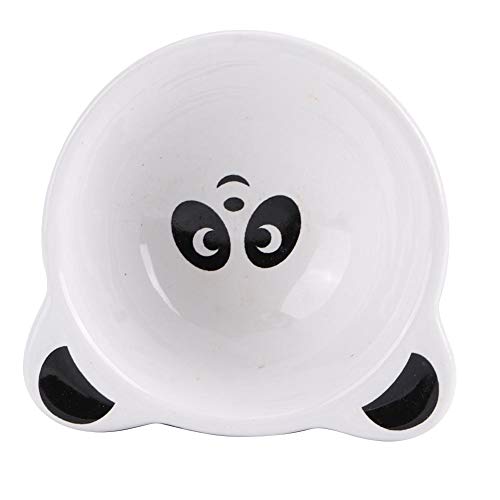 Cartoon Animal Shape Futternäpfe, Wasserfütterung Keramik Anti-Turning Food Bowl für Hamster Kleintiere Pet Feeding Supplies(Panda) von GOTOTOP
