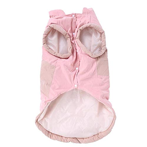 GOTOTOP Hundekleidung Winter Soft Warm Warm Cotton Dress Pink für kleine Haustier Welpen Jacke Kleidung Outfit(M) von GOTOTOP