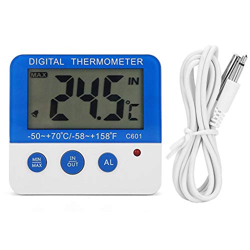 GOTOTOP Mini-Alarmthermometer Elektronisches Thermometer Sofortablesung Großer LCD-Bildschirm ABS-Viehzucht Indoor Outdoor (-50 ~ + 70) von GOTOTOP