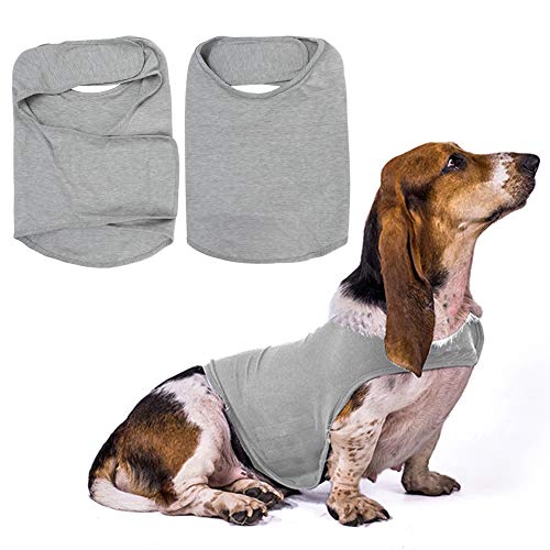 GOTOTOP Pet Dog Anti-Angst Jacke, Stressabbau Beruhigender Mantel für Hunde (Hellgrau)(S) von GOTOTOP