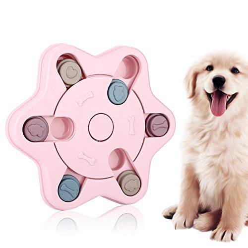 Pet Food Feeding Bowl, Interaktives Puzzlespiel Hundespielzeug Seek-a-Treat Education Spielzeug Hundefutter Treat Dispenser(Hexagonal) von GOTOTOP