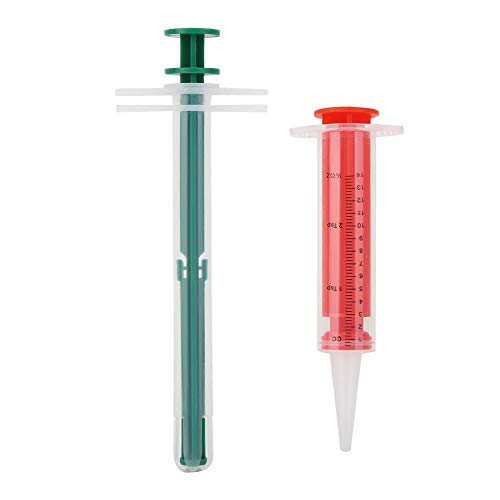 GOTOTOP Pet Feeder, 2 PCS Cat Dog Push Typ Fütterungsmedikamente Applikator Feeder Nadel trocken nass Dual Use(Feed Medicine) von GOTOTOP