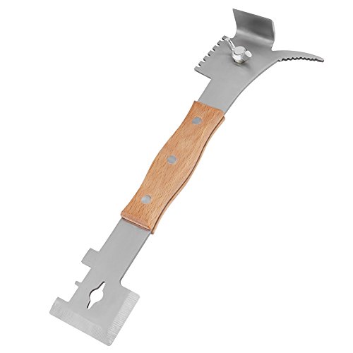 Multi Tool Stockmeißel Bienenstock Multifunktionsschaber Werkzeug Bienenzucht aus Stahl für jeden Imker Multi Tool Stockmeißel Bienenstock Multifunktionsschaber Werkzeug Bienenzucht aus Stahl für jeden Imker von GOTOTOP