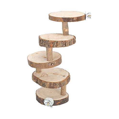 GOTOTOP Hamster Leiter, 5 Schichten Holz Klettertreppen Meerschweinchen Ratte Spielzeug Käfig Zubehör für Kleintiere GOTOTOP Hamster Leiter, 5 Schichten Holz Klettertreppen Meerschweinchen Ratte Spielzeug Käfig Zubehör für Kleintiere von GOTOTOP