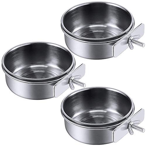 3 Stück Vogelfutterstation Becher Edelstahl Papageien Futternapf Tier Käfig Wassernapf S 3 Stück Vogelfutterstation Becher Edelstahl Papageien Futternapf Tier Käfig Wassernapf S von GOURIDE
