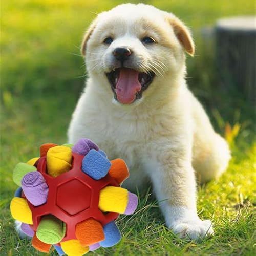 GOVNPJ Schnüffelball für Hunde, Schnüffelteppich Schnüffelspielzeug Interaktive Hundespielzeug Futterball Food Training Snuffle Ball Toy für Kleine Mittelgroße Haustier von GOVNPJ