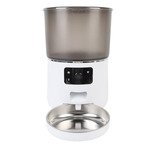 GOWENIC Automatische Katzenfutterautomaten, 4L -zeitgesteuerte Automatische Haustierfuttermittel für Katzen und Hunde mit Trockenfutterspender, USB -wiederaufladbarer App Smart Alert GOWENIC Automatische Katzenfutterautomaten, 4L -zeitgesteuerte Automatische Haustierfuttermittel für Katzen und Hunde mit Trockenfutterspender, USB -wiederaufladbarer App Smart Alert von GOWENIC