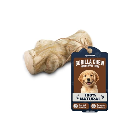 GOWGOW Echtes Gorilla-Kauspielzeug – Kaffee-Holzspielzeug für kleine Hunde über 6,8 kg – 100% natürliches Hundespielzeug – Zahnreinigung, reduziert Angst bei Welpenhunden – geistige Stimulation GOWGOW Echtes Gorilla-Kauspielzeug – Kaffee-Holzspielzeug für kleine Hunde über 6,8 kg – 100% natürliches Hundespielzeug – Zahnreinigung, reduziert Angst bei Welpenhunden – geistige Stimulation von GOWGOW