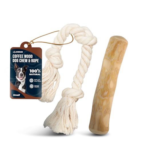 GOWGOW Holzkauen für Hunde & natürliches Hundespielzeug, 2 Stück, Größe S, 100 % natürliches Kauspielzeug für Hunde, Zahnen, Stressabbau, Zahngesundheit, Bio-Hundespielzeug GOWGOW Holzkauen für Hunde & natürliches Hundespielzeug, 2 Stück, Größe S, 100 % natürliches Kauspielzeug für Hunde, Zahnen, Stressabbau, Zahngesundheit, Bio-Hundespielzeug von GOWGOW