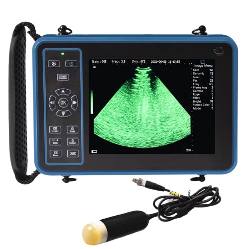 Veterinary Ultraschall Scanner for Pregnancy, Veterinary Digital Portable Ultraschall Scanner, Farm Animal Pet, 3.5Mhz Convex Probe, 8 Colour Panels, Pregnancy Testing for Sheep, Dogs, Cats and Pigs von GOYOJO
