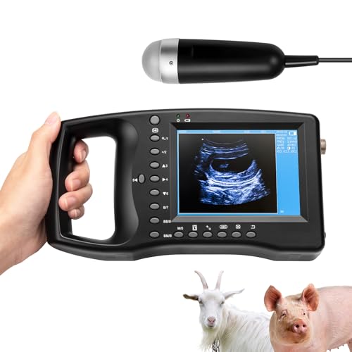 Veterinary Ultraschall Scanner for Pregnancy, Veterinary Digital Portable Ultraschall Scanner, Farm Animal Pet, 3.5Mhz Convex Probe, 8 Colour Panels, Pregnancy Testing for Sheep, Dogs, Cats and Pigs von GOYOJO