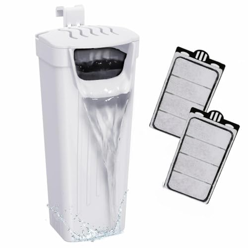 GOZILLA Schildkröten-Tankfilter, 74 GPH, niedriger Wasserstand, 3,5 W, Aquariumfilter für kleine Aquarien bis zu 45 Liter, inklusive 2 Ersatzkartuschen, Weiß GOZILLA Schildkröten-Tankfilter, 74 GPH, niedriger Wasserstand, 3,5 W, Aquariumfilter für kleine Aquarien bis zu 45 Liter, inklusive 2 Ersatzkartuschen, Weiß von GOZILLA