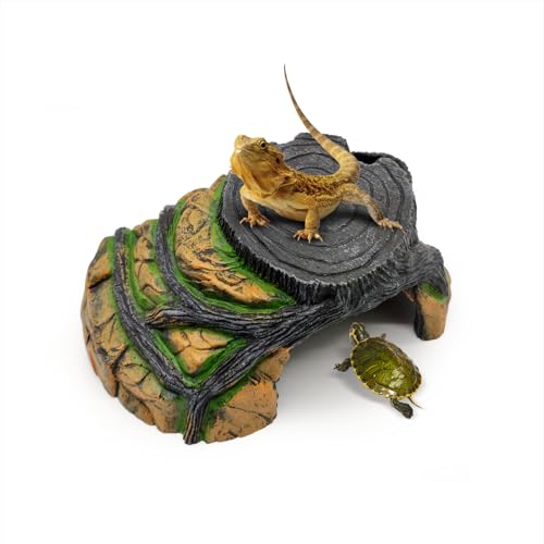 GOZILLA Sonnenplattform-Stufe, Reptilienversteck für Schildkröten, Tankzubehör, Dekorationen, Schildkrötenbasking Plattform, Lebensraum für Schildkröten, Leopardengecko und Bartagamen, Schwarz, Größe GOZILLA Sonnenplattform-Stufe, Reptilienversteck für Schildkröten, Tankzubehör, Dekorationen, Schildkrötenbasking Plattform, Lebensraum für Schildkröten, Leopardengecko und Bartagamen, Schwarz, Größe von GOZILLA