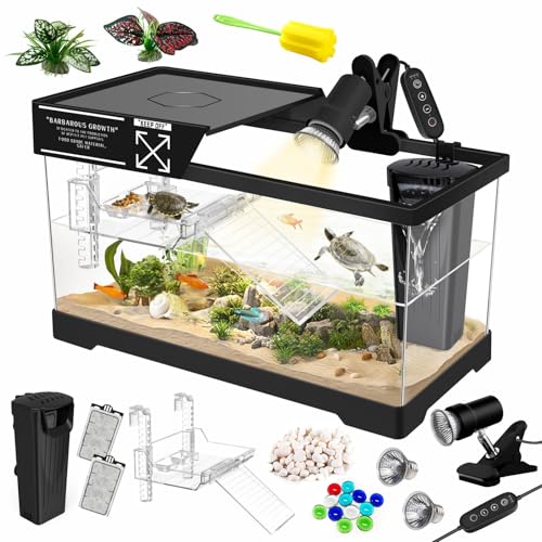 GOZILLA Tank-Set mit Hängeplattform, Lampe und Filter (schwarz) von GOZILLA
