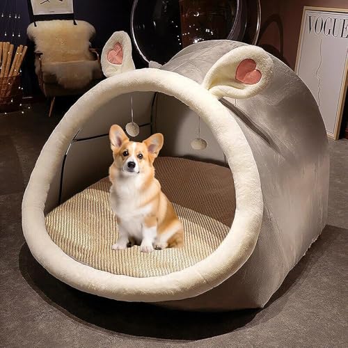 Hundesofa für große Hunde, beruhigendes Hundebett, flauschige Plüsch-Hundematte für Möbelschutz, mit abnehmbarem, waschbarem Bezug für große, mittelgroße und kleine Hunde und Katzen, großes Hundebett Hundesofa für große Hunde, beruhigendes Hundebett, flauschige Plüsch-Hundematte für Möbelschutz, mit abnehmbarem, waschbarem Bezug für große, mittelgroße und kleine Hunde und Katzen, großes Hundebett von GQQDDD