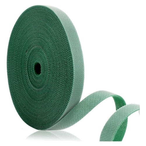 GQunit 20m Pflanzenbinder Klett, 10mm Pflanzenband Klettverschluss Verstellbar, Pflanzen Befestigung Kabelbinder für Pflanzen, Band Zum Festbinden von Pflanzen, Baum von GQunit